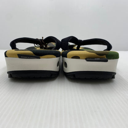 【中古品】【メンズ】 A BATHING APE アベイシングエイプ × goyemon ゴエモン 別注 コラボ 1ST CAMO UNDA ファースト カモ 雲駄 靴 サンダル 雪駄 164-261014-ko-19-teih サイズ：M カラー：カモ柄 万代Net店