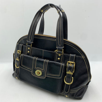 【現状渡し品】【レディース】 COACH コーチ MIRANDA TURNLOCK HANDBAG ミランダ サッチェル ハンドバッグ カバン トートバッグ 168-261016-ko-06-teih カラー：ブラック 万代Net店