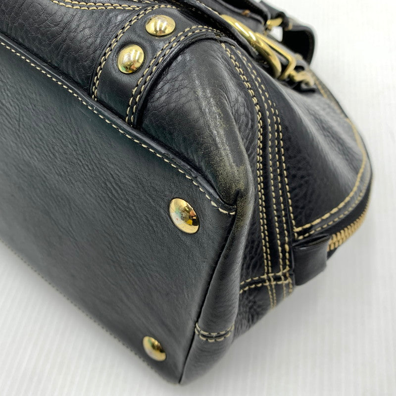 【現状渡し品】【レディース】 COACH コーチ MIRANDA TURNLOCK HANDBAG ミランダ サッチェル ハンドバッグ カバン トートバッグ 168-261016-ko-06-teih カラー：ブラック 万代Net店