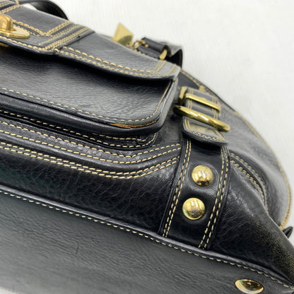 【現状渡し品】【レディース】 COACH コーチ MIRANDA TURNLOCK HANDBAG ミランダ サッチェル ハンドバッグ カバン トートバッグ 168-261016-ko-06-teih カラー：ブラック 万代Net店