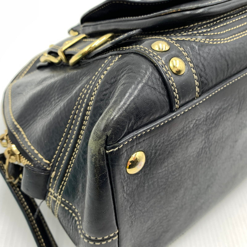 【現状渡し品】【レディース】 COACH コーチ MIRANDA TURNLOCK HANDBAG ミランダ サッチェル ハンドバッグ カバン トートバッグ 168-261016-ko-06-teih カラー：ブラック 万代Net店