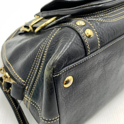 【現状渡し品】【レディース】 COACH コーチ MIRANDA TURNLOCK HANDBAG ミランダ サッチェル ハンドバッグ カバン トートバッグ 168-261016-ko-06-teih カラー：ブラック 万代Net店