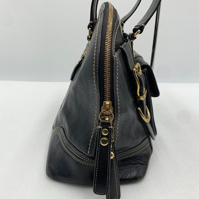 【現状渡し品】【レディース】 COACH コーチ MIRANDA TURNLOCK HANDBAG ミランダ サッチェル ハンドバッグ カバン トートバッグ 168-261016-ko-06-teih カラー：ブラック 万代Net店