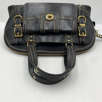 【現状渡し品】【レディース】 COACH コーチ MIRANDA TURNLOCK HANDBAG ミランダ サッチェル ハンドバッグ カバン トートバッグ 168-261016-ko-06-teih カラー：ブラック 万代Net店