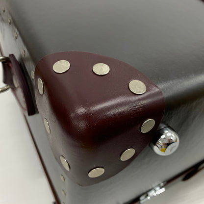 【中古品】【メンズ】 GLOBE TROTTER グローブトロッター ラージスーツケース 2ホイール カバン 180-261014-ko-24-teih カラー：バーガンディー 万代Net店