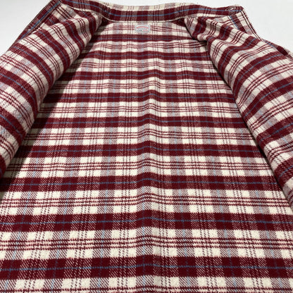【中古品】【メンズ】 WAREHOUSE ウエアハウス FLANNEL SHIRT "E柄" LOT3104 フランネル シャツ 長袖 トップス 145-261014-yo-13-teih サイズ：M(15-15 1/2) カラー：レッド 万代Net店