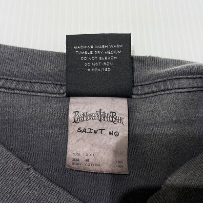 【中古品】【メンズ】 SAINT MICHAEL セントマイケル × PTP ペイマネートゥマイペイン 別注コラボ 24SS PTP L/S TEE SR TO SM-YS8-0000-C50 ロングスリーブ Tシャツ 長袖 トップス 142-261014-yo-23-teih サイズ：XXL カラー：ブラック 万代Net店