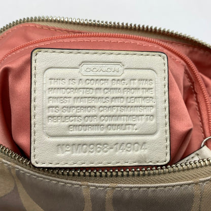 【中古品】【レディース】 COACH コーチ シグネチャー クリスティン キャンバス ショルダーバッグ カバン トートバッグ 180-261016-ko-07-teih カラー：ベージュ系 万代Net店