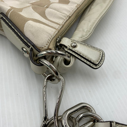 【中古品】【レディース】 COACH コーチ シグネチャー クリスティン キャンバス ショルダーバッグ カバン トートバッグ 180-261016-ko-07-teih カラー：ベージュ系 万代Net店