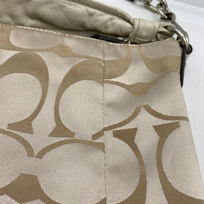 【中古品】【レディース】 COACH コーチ シグネチャー クリスティン キャンバス ショルダーバッグ カバン トートバッグ 180-261016-ko-07-teih カラー：ベージュ系 万代Net店