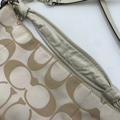 【中古品】【レディース】 COACH コーチ シグネチャー クリスティン キャンバス ショルダーバッグ カバン トートバッグ 180-261016-ko-07-teih カラー：ベージュ系 万代Net店