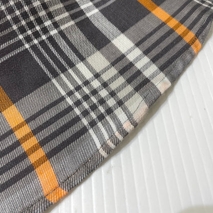【中古品】【メンズ】 GRAPHPAPER グラフペーパー 20AW TENCEL CHECK REGULAR COLLAR BIG SLEEVE SHIRT GM203-50061 テンセル チェック レギュラーカラー ビッグ スリーブ シャツ 長袖 トップス 140-261014-yo-15-teih サイズ：F カラー：グレー/オレンジ 万代Net店