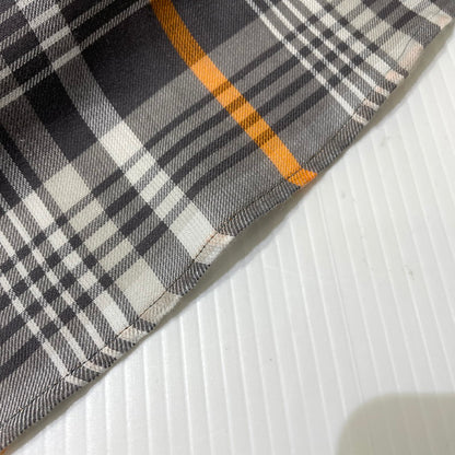 【中古品】【メンズ】 GRAPHPAPER グラフペーパー 20AW TENCEL CHECK REGULAR COLLAR BIG SLEEVE SHIRT GM203-50061 テンセル チェック レギュラーカラー ビッグ スリーブ シャツ 長袖 トップス 140-261014-yo-15-teih サイズ：F カラー：グレー/オレンジ 万代Net店