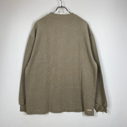 【中古品】【メンズ】 SOPHNET. ソフネット ALBINI ORGANIC PILE CREWNECK L/S TEE SOPH-240041 アルビニ オーガニック パイル クルーネック ロングスリーブTシャツ 長袖トップス 142-261019-ss-06-teih サイズ：L カラー：オリーブ 万代Net店