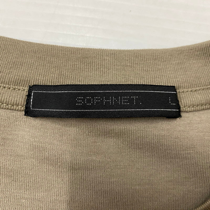【中古品】【メンズ】 SOPHNET. ソフネット ALBINI ORGANIC PILE CREWNECK L/S TEE SOPH-240041 アルビニ オーガニック パイル クルーネック ロングスリーブTシャツ 長袖トップス 142-261019-ss-06-teih サイズ：L カラー：オリーブ 万代Net店