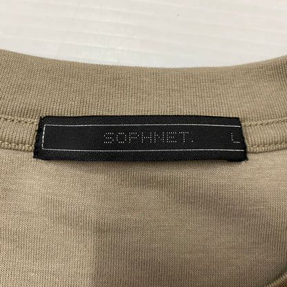 【中古品】【メンズ】 SOPHNET. ソフネット ALBINI ORGANIC PILE CREWNECK L/S TEE SOPH-240041 アルビニ オーガニック パイル クルーネック ロングスリーブTシャツ 長袖トップス 142-261019-ss-06-teih サイズ：L カラー：オリーブ 万代Net店