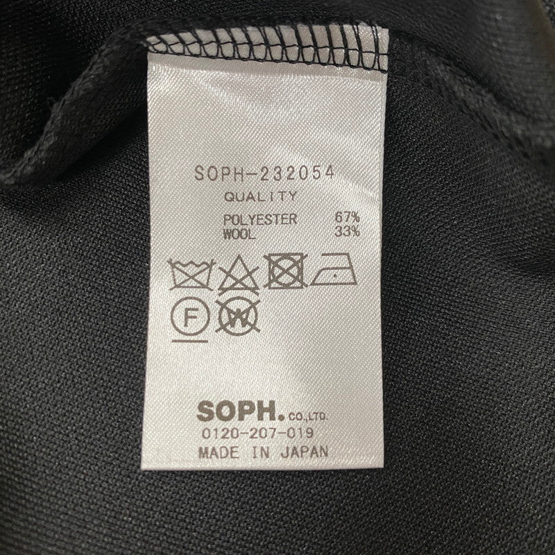 【中古品】【メンズ】 SOPHNET. ソフネット WOOL JERSEY BAGGY S/S TEE SOPH-232054 ウール ジャージー バギー ショートスリーブTシャツ 半袖トップス 142-261019-ss-03-teih サイズ：L カラー：ブラック 万代Net店
