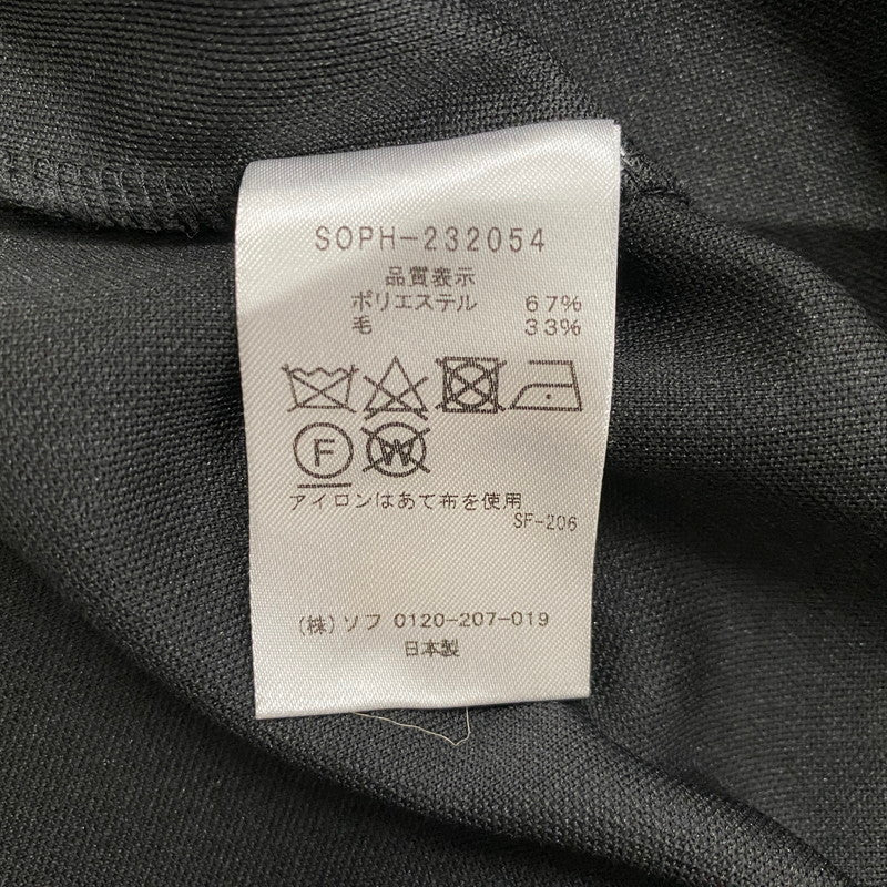 【中古品】【メンズ】 SOPHNET. ソフネット WOOL JERSEY BAGGY S/S TEE SOPH-232054 ウール ジャージー バギー ショートスリーブTシャツ 半袖トップス 142-261019-ss-03-teih サイズ：L カラー：ブラック 万代Net店