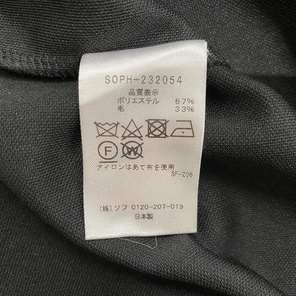 【中古品】【メンズ】 SOPHNET. ソフネット WOOL JERSEY BAGGY S/S TEE SOPH-232054 ウール ジャージー バギー ショートスリーブTシャツ 半袖トップス 142-261019-ss-03-teih サイズ：L カラー：ブラック 万代Net店