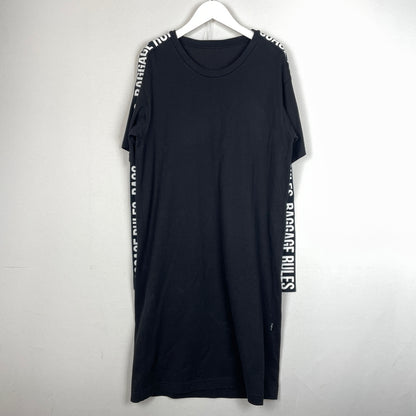 【中古品】【レディース】 YOHJI YAMAMOTO ヨウジヤマモト BR TAPE ONE PIECE NH-T55-072 ビーアール テープ ワンピース 半袖 170-261015-sa-24-teih サイズ：2 カラー：ブラック 万代Net店