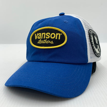 【中古品】【メンズ】 Supreme シュプリーム × HYSTERIC GLAMOUR ヒステリックグラマー × VANSON バンソン 別注 コラボ MESH BACK ６PANEL メッシュバック 6パネル キャップ 帽子 185-261016-ko-12-teih カラー：ブルー/ホワイト 万代Net店