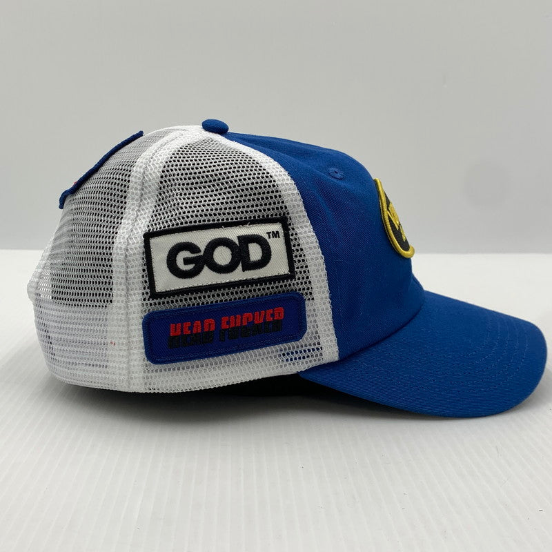 【中古品】【メンズ】 Supreme シュプリーム × HYSTERIC GLAMOUR ヒステリックグラマー × VANSON バンソン 別注 コラボ MESH BACK ６PANEL メッシュバック 6パネル キャップ 帽子 185-261016-ko-12-teih カラー：ブルー/ホワイト 万代Net店