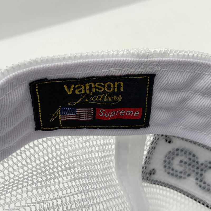 【中古品】【メンズ】 Supreme シュプリーム × HYSTERIC GLAMOUR ヒステリックグラマー × VANSON バンソン 別注 コラボ MESH BACK ６PANEL メッシュバック 6パネル キャップ 帽子 185-261016-ko-12-teih カラー：ブルー/ホワイト 万代Net店