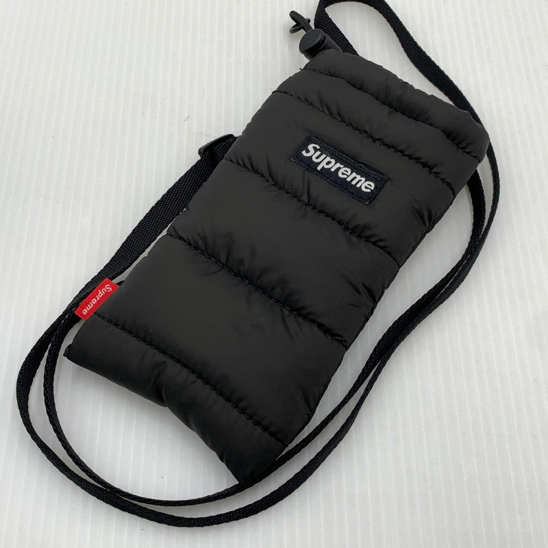 【中古品】【メンズ】 Supreme シュプリーム 22AW PUFFER NECK POUCH パファー ネック ポーチ カバン キルティング 188-261016-ko-14-teih カラー：ブラック 万代Net店