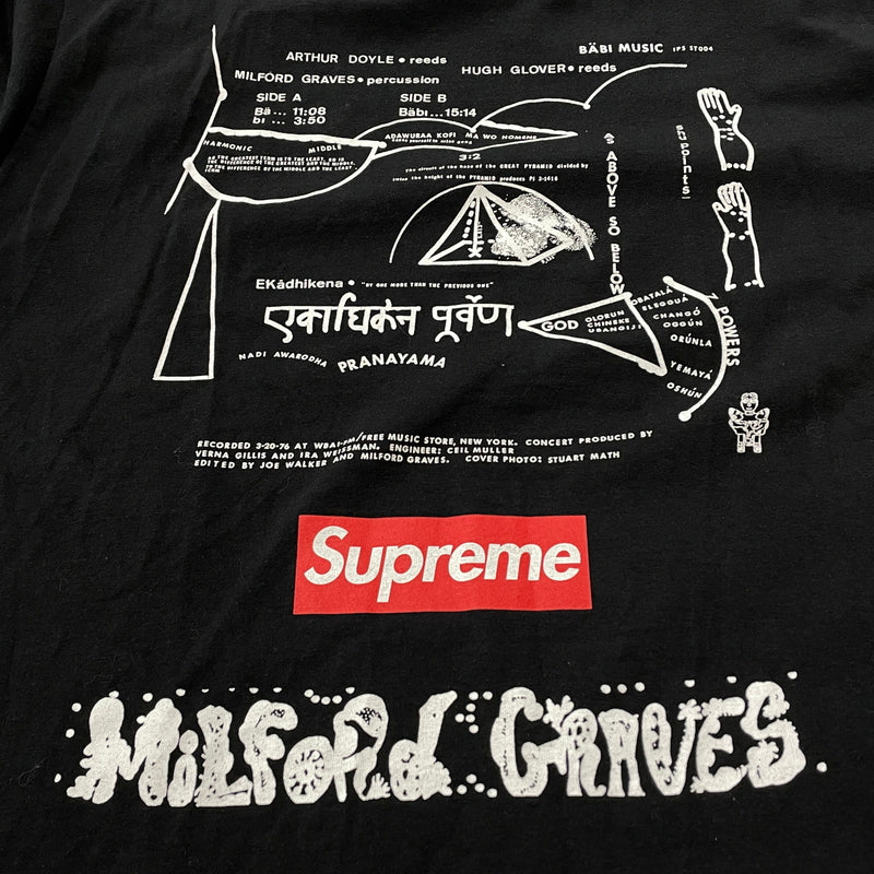 【中古品】【メンズ】 SUPREME シュプリーム MILFORD GRAVES TEE ミルフォード グレイヴス Tシャツ 半袖 トップス 149-261015-sa-25-teih サイズ：L カラー：ブラック 万代Net店