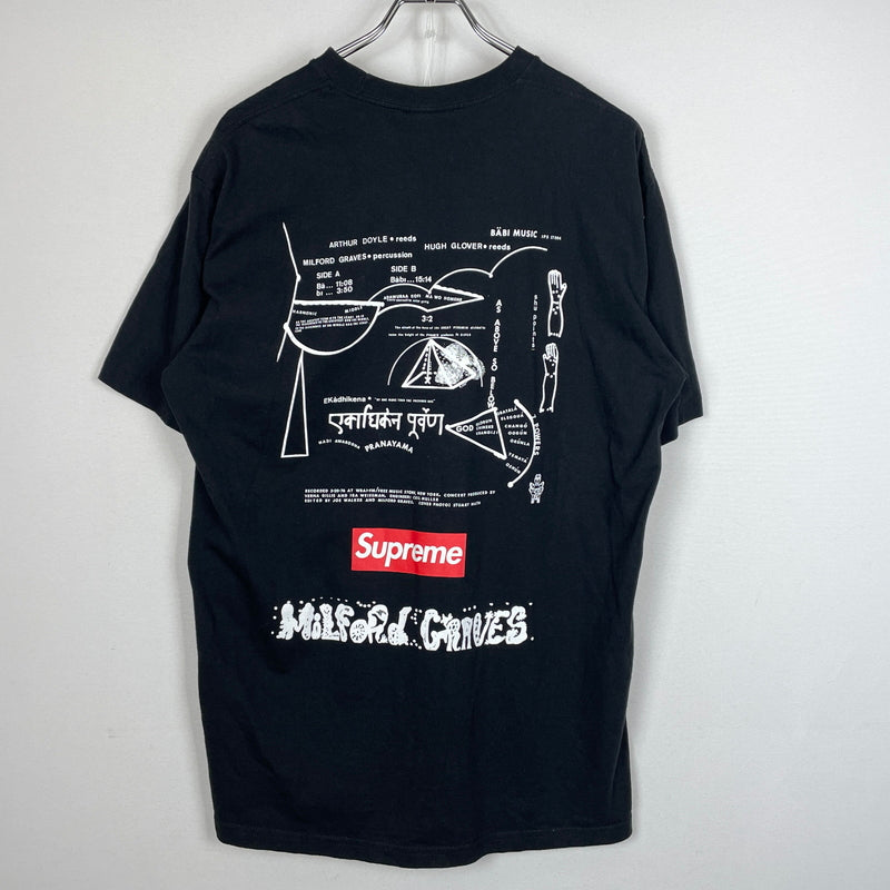 【中古品】【メンズ】 SUPREME シュプリーム MILFORD GRAVES TEE ミルフォード グレイヴス Tシャツ 半袖 トップス 149-261015-sa-25-teih サイズ：L カラー：ブラック 万代Net店