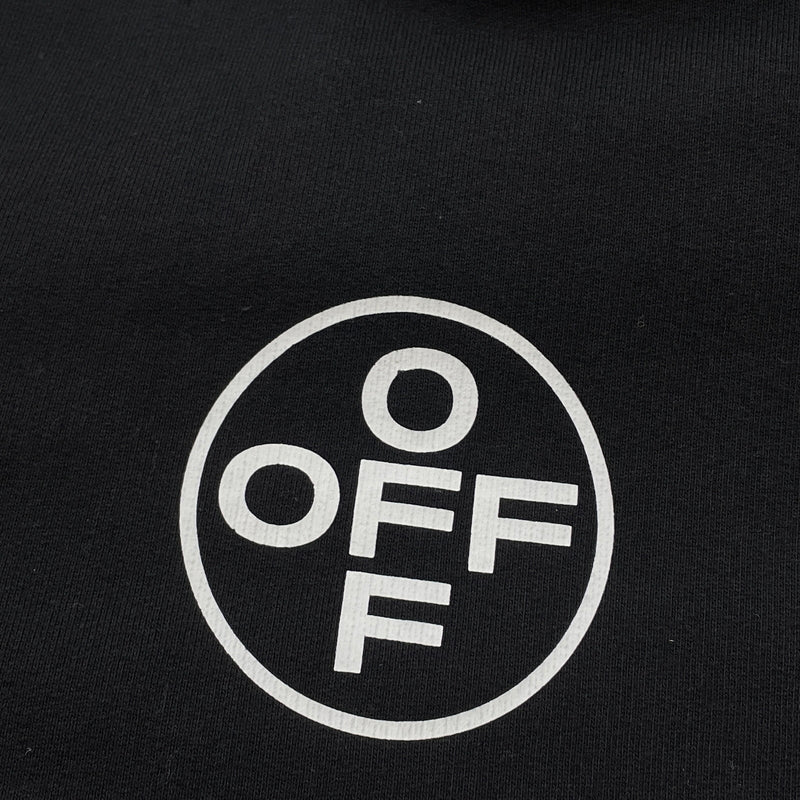 【中古品】【メンズ】 OFFWHITE オフ ホワイト LANDSCAPE ARROW HOODIE OMBB034T19D25104 ランドスケープ アロー フーディ プルオーバーパーカー 142-261015-sa-14-teih サイズ：XXL カラー：ブラック 万代Net店