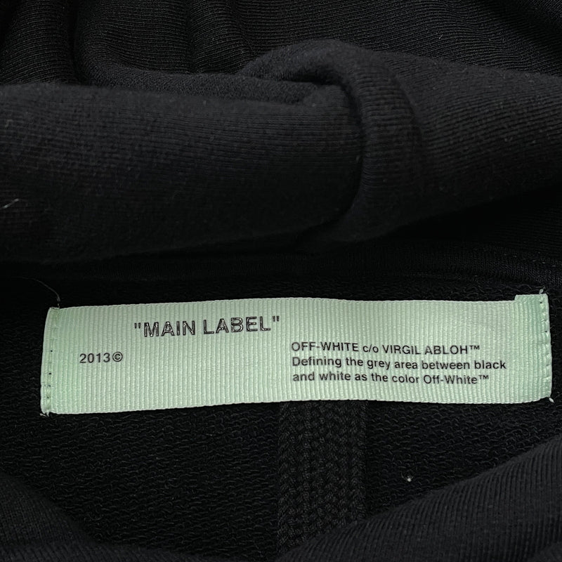 【中古品】【メンズ】 OFFWHITE オフ ホワイト LANDSCAPE ARROW HOODIE OMBB034T19D25104 ランドスケープ アロー フーディ プルオーバーパーカー 142-261015-sa-14-teih サイズ：XXL カラー：ブラック 万代Net店