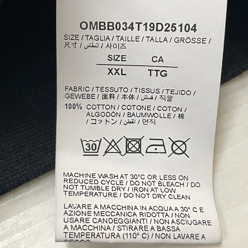 【中古品】【メンズ】 OFFWHITE オフ ホワイト LANDSCAPE ARROW HOODIE OMBB034T19D25104 ランドスケープ アロー フーディ プルオーバーパーカー 142-261015-sa-14-teih サイズ：XXL カラー：ブラック 万代Net店