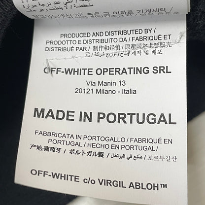 【中古品】【メンズ】 OFFWHITE オフ ホワイト LANDSCAPE ARROW HOODIE OMBB034T19D25104 ランドスケープ アロー フーディ プルオーバーパーカー 142-261015-sa-14-teih サイズ：XXL カラー：ブラック 万代Net店