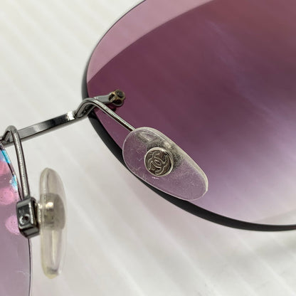 【中古品】【メンズ/レディース】 CHANEL シャネル RIMLESS SUNGLASSES 4220 リムレス サングラス アイウェア カットレンズ 182-261014-ko-08-teih サイズ：62□15-135 カラー：シルバーカラー/ブラック/フレーム 万代Net店