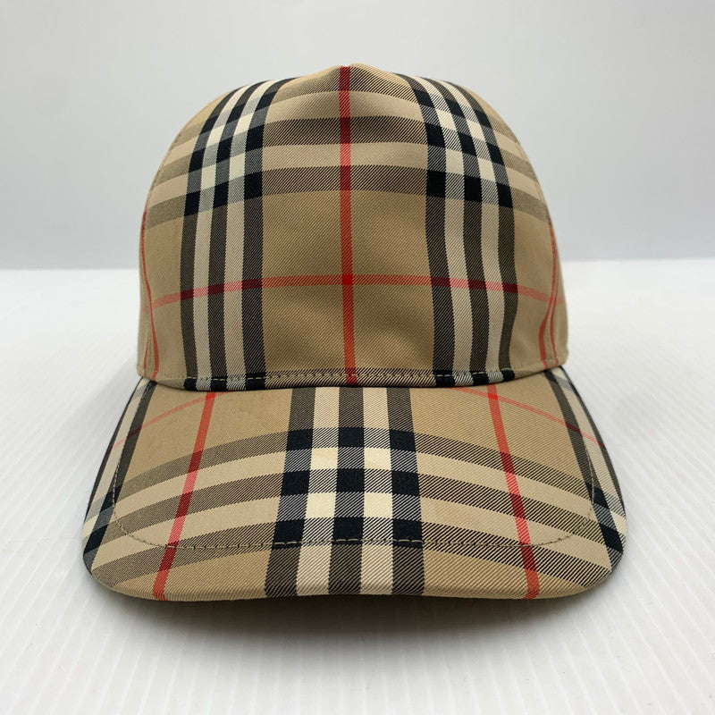 【中古品】【メンズ】 BURBERRY バーバリー VINTAGE CHECK BASEBALL CAP 8026929 ヴィンテージチェック ベースボールキャップ 帽子 183-261016-ko-11-teih サイズ：L カラー：ベージュ系 万代Net店