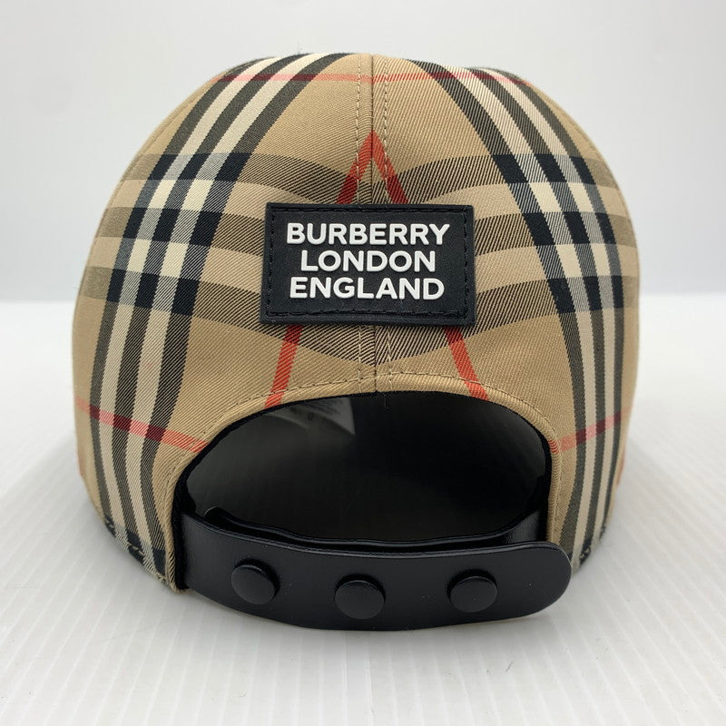 【中古品】【メンズ】 BURBERRY バーバリー VINTAGE CHECK BASEBALL CAP 8026929 ヴィンテージチェック ベースボールキャップ 帽子 183-261016-ko-11-teih サイズ：L カラー：ベージュ系 万代Net店