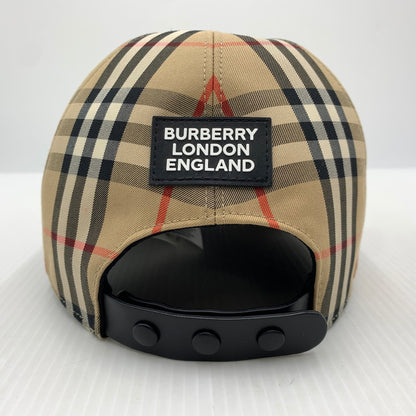 【中古品】【メンズ】 BURBERRY バーバリー VINTAGE CHECK BASEBALL CAP 8026929 ヴィンテージチェック ベースボールキャップ 帽子 183-261016-ko-11-teih サイズ：L カラー：ベージュ系 万代Net店