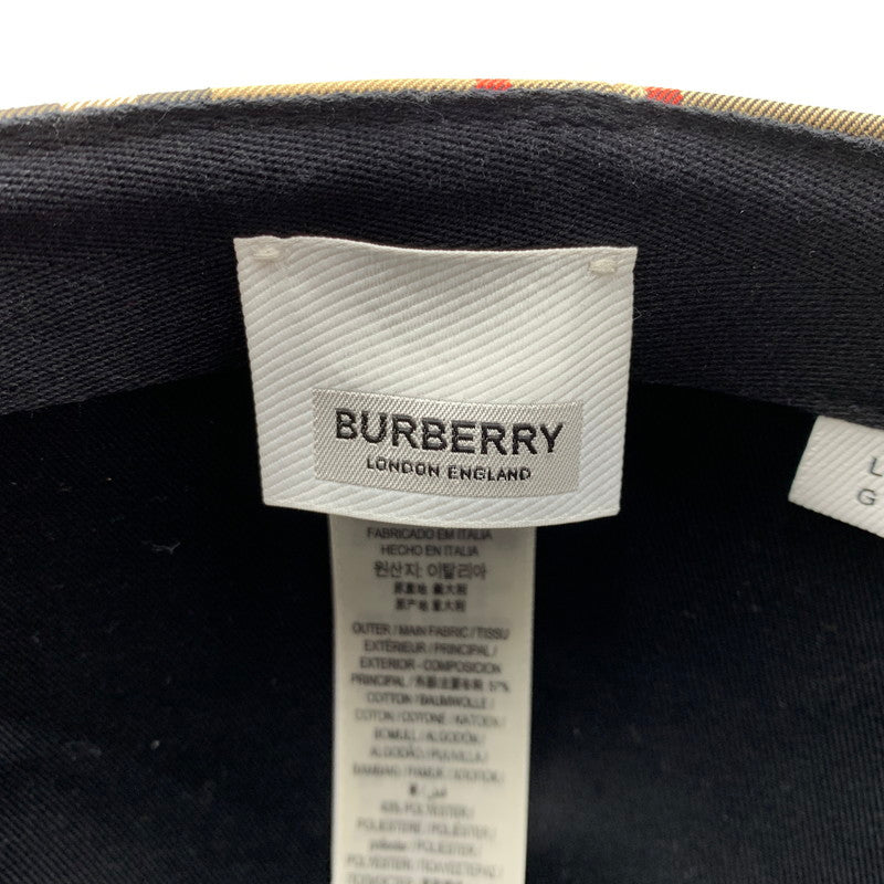 【中古品】【メンズ】 BURBERRY バーバリー VINTAGE CHECK BASEBALL CAP 8026929 ヴィンテージチェック ベースボールキャップ 帽子 183-261016-ko-11-teih サイズ：L カラー：ベージュ系 万代Net店
