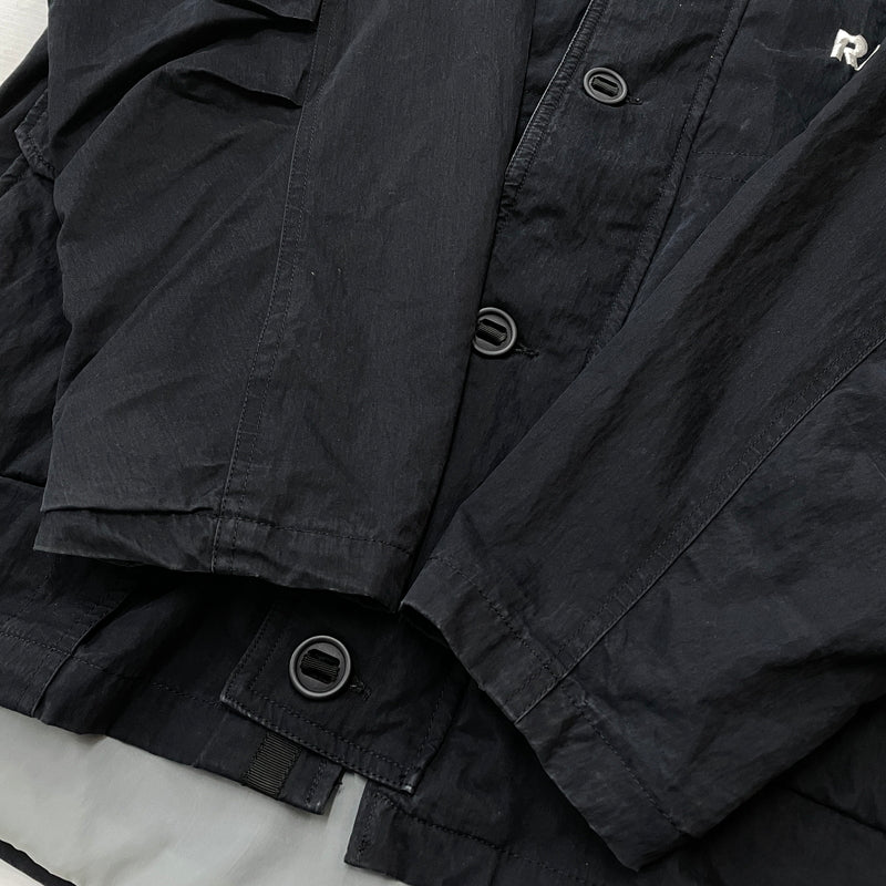 【現状渡し品】【メンズ】 NFL エヌエフエル STAND-NECK HOODED JACKET "RAIDERS" STANDネック フーデッド ジャケット レイダース アウター 145-261015-sa-05-teih サイズ：F カラー：ブラック 万代Net店