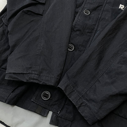 【現状渡し品】【メンズ】 NFL エヌエフエル STAND-NECK HOODED JACKET "RAIDERS" STANDネック フーデッド ジャケット レイダース アウター 145-261015-sa-05-teih サイズ：F カラー：ブラック 万代Net店