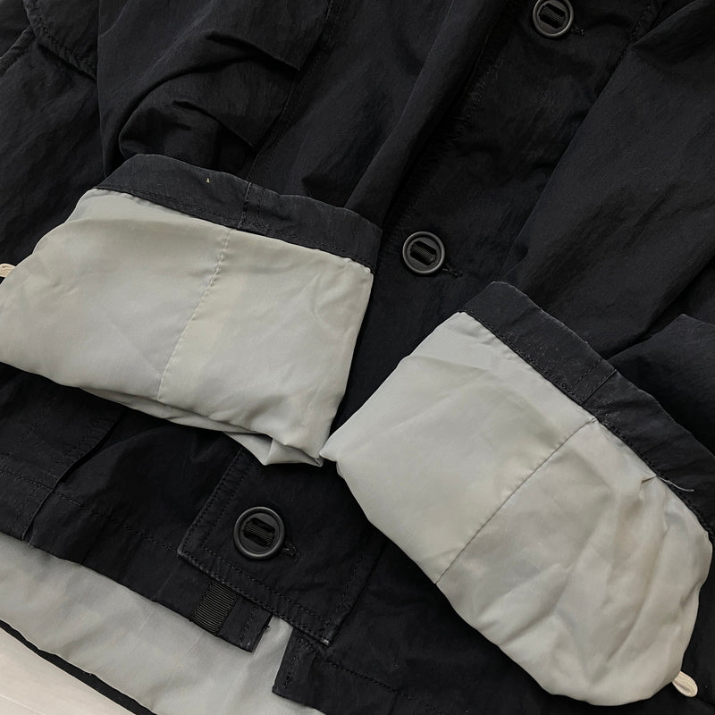 【現状渡し品】【メンズ】 NFL エヌエフエル STAND-NECK HOODED JACKET "RAIDERS" STANDネック フーデッド ジャケット レイダース アウター 145-261015-sa-05-teih サイズ：F カラー：ブラック 万代Net店