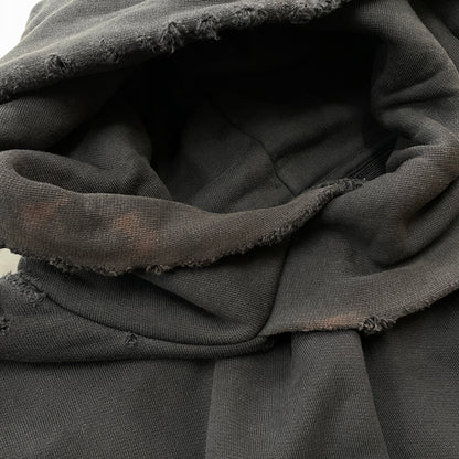【現状渡し品】【メンズ】 BALENCIAGA バレンシアガ 803265 TRVU7 OPTICAL HOODIE LARGE FIT HOODIE オプティカルラージ フィット フーデ プルオーバーパーカー 141-261015-sa-16-teih サイズ：XS カラー：グレー 万代Net店