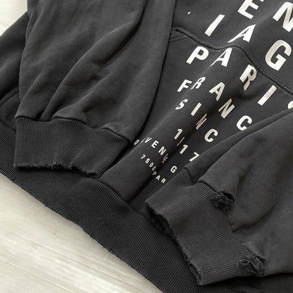【現状渡し品】【メンズ】 BALENCIAGA バレンシアガ 803265 TRVU7 OPTICAL HOODIE LARGE FIT HOODIE オプティカルラージ フィット フーデ プルオーバーパーカー 141-261015-sa-16-teih サイズ：XS カラー：グレー 万代Net店