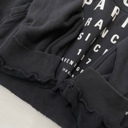 【現状渡し品】【メンズ】 BALENCIAGA バレンシアガ 803265 TRVU7 OPTICAL HOODIE LARGE FIT HOODIE オプティカルラージ フィット フーデ プルオーバーパーカー 141-261015-sa-16-teih サイズ：XS カラー：グレー 万代Net店