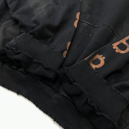 【現状渡し品】【メンズ】 BALENCIAGA バレンシアガ TOVN7 22AW BB CRYPTO COIN HOODIE 742603 20220年秋冬 ビービー クリプト コイン フーディ プルオーバーパーカー 141-261015-sa-17-teih サイズ：XL カラー：ブラック 万代Net店