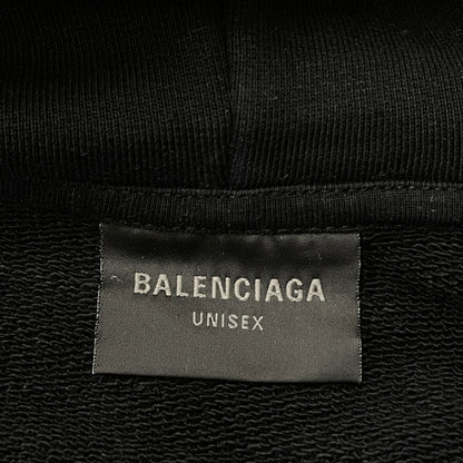 【現状渡し品】【メンズ】 BALENCIAGA バレンシアガ TOVN7 22AW BB CRYPTO COIN HOODIE 742603 20220年秋冬 ビービー クリプト コイン フーディ プルオーバーパーカー 141-261015-sa-17-teih サイズ：XL カラー：ブラック 万代Net店