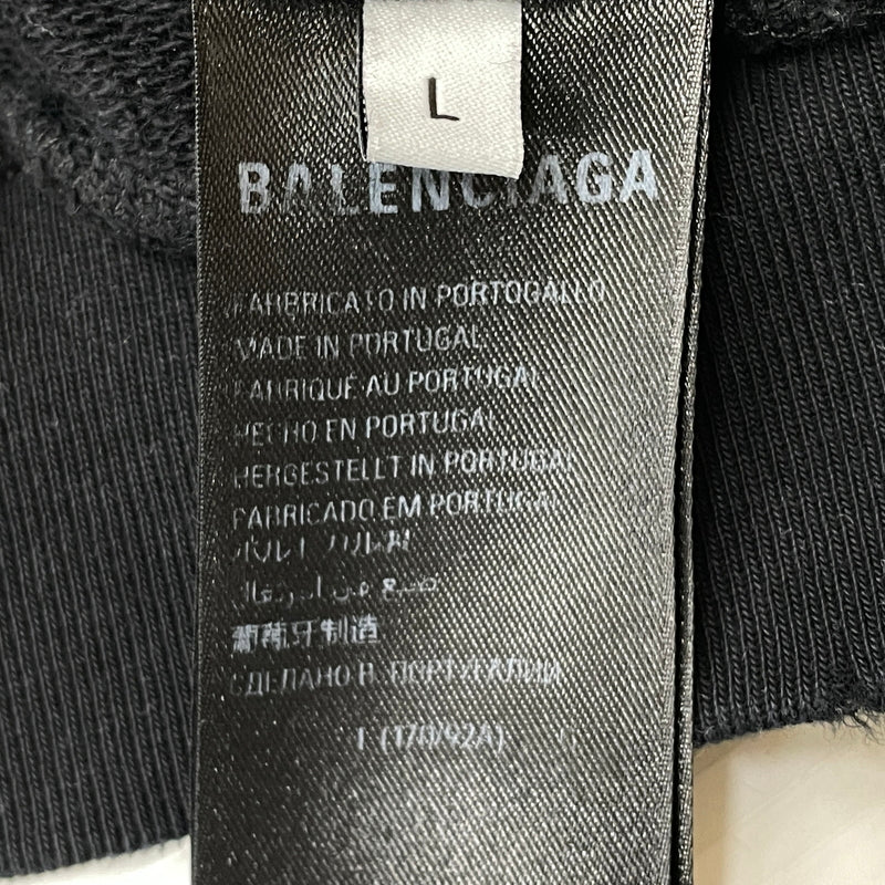 【現状渡し品】【メンズ】 BALENCIAGA バレンシアガ TOVN7 22AW BB CRYPTO COIN HOODIE 742603 20220年秋冬 ビービー クリプト コイン フーディ プルオーバーパーカー 141-261015-sa-17-teih サイズ：XL カラー：ブラック 万代Net店