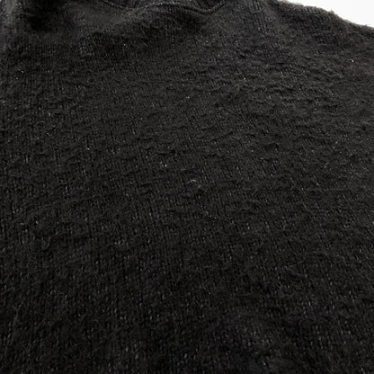 【現状渡し品】【メンズ】 ASKYURSELF BRUSHED CROSS KNIT アスクユアセル ブラッシュド クロス ニット 長袖 トップス 142-261015-sa-18-teih サイズ：XL カラー：ブラック 万代Net店