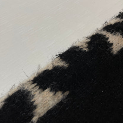 【現状渡し品】【メンズ】 ASKYURSELF BRUSHED CROSS KNIT アスクユアセル ブラッシュド クロス ニット 長袖 トップス 142-261015-sa-18-teih サイズ：XL カラー：ブラック 万代Net店